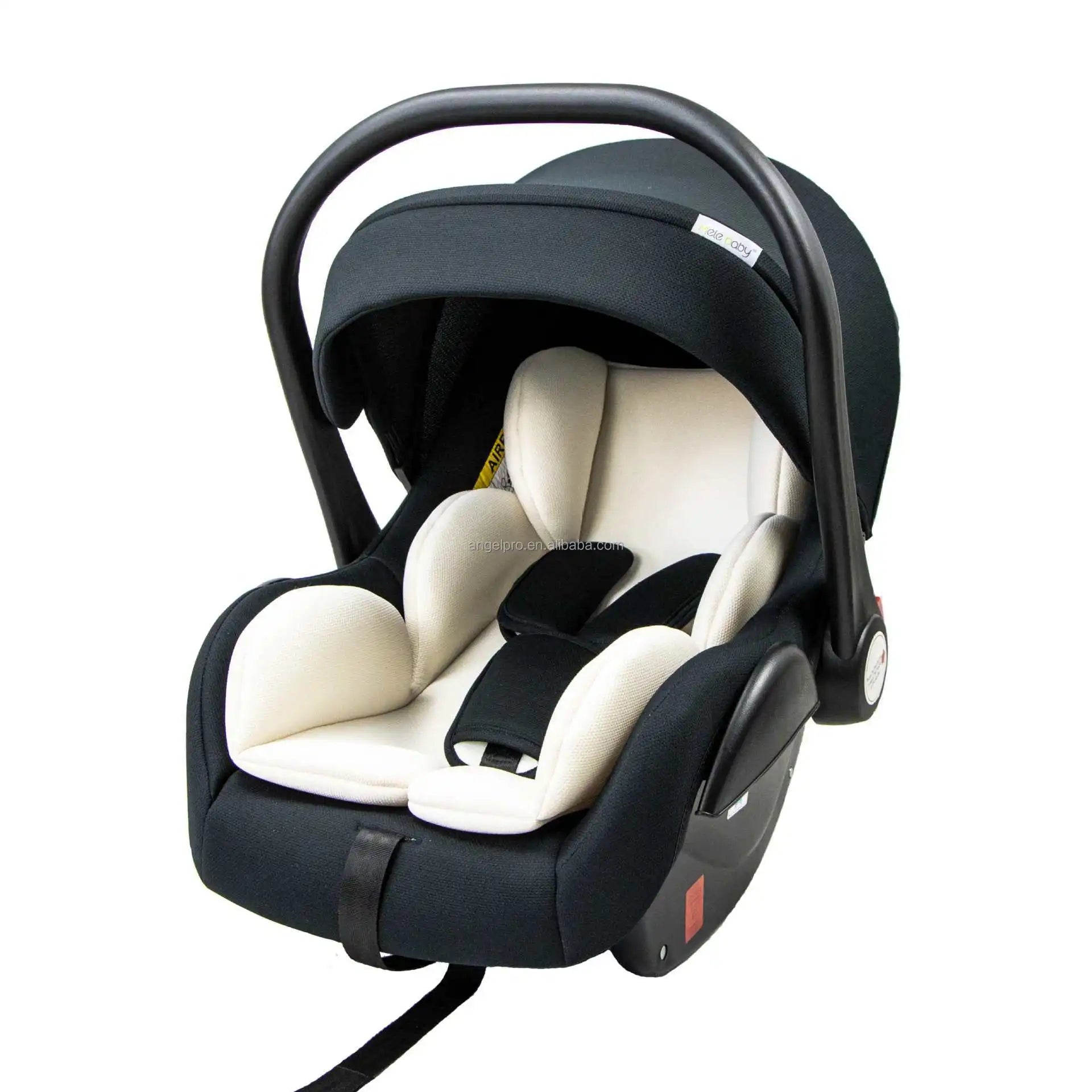 Factory Supply Grey with Black Beige with Blue pink Red Knitted Fabric Plastic Body Baby Newborn Car Seats