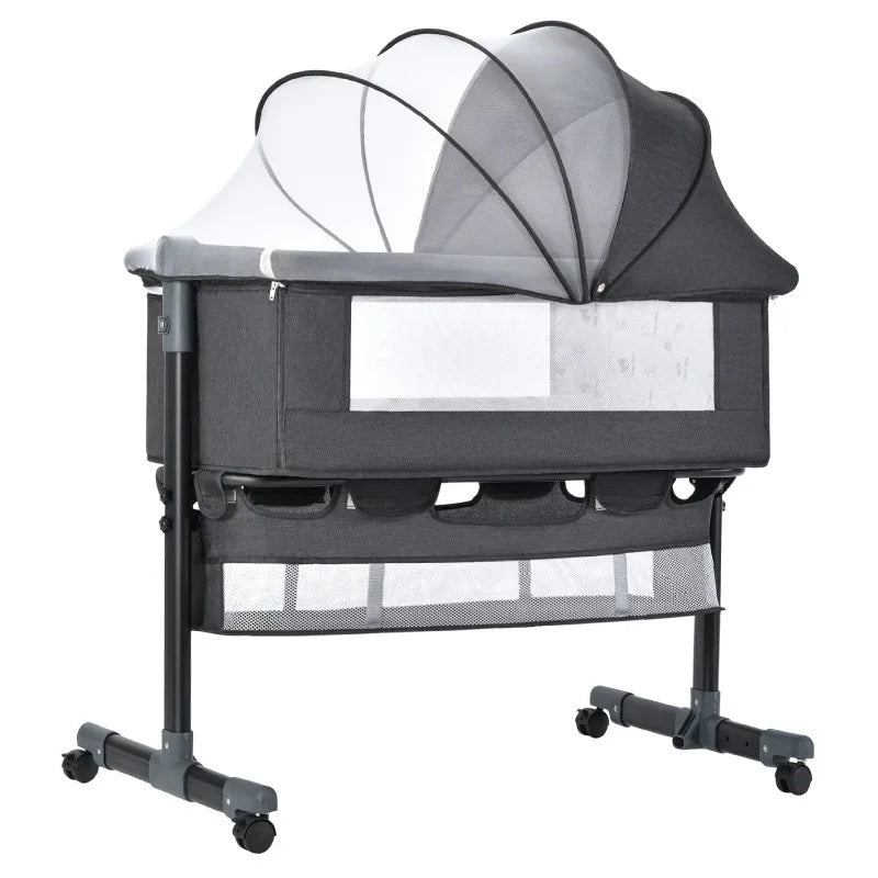 Multifuncional Baby Swing Bed Cradle Adjustable Height Baby Bassinet Bedside Sleeper Bed Crib for Baby