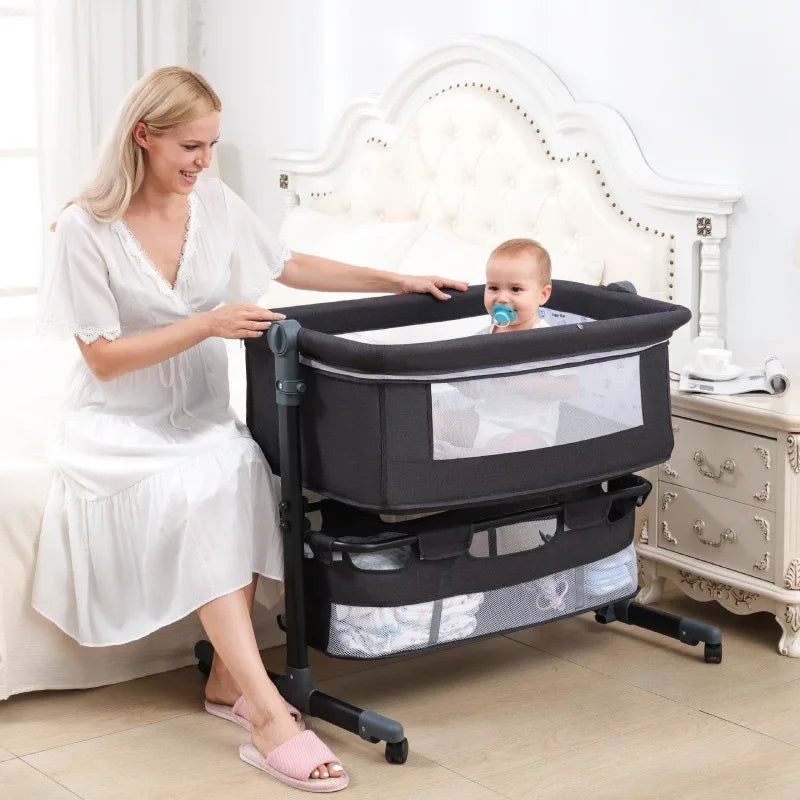Multifunctional Adjustable Height Baby Bassinet Bedside Sleeper Baby Swing Bed Cradle and Crib Quality Baby Stroller Product