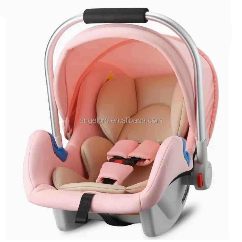 Factory Supply Grey with Black Beige with Blue pink Red Knitted Fabric Plastic Body Baby Newborn Car Seats
