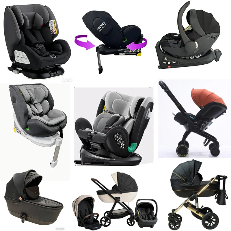 Universal Rotating Child Safety Seat Car-Mounted Reclining Baby Car Seat for Newborns 0-2-3-4-12 Years